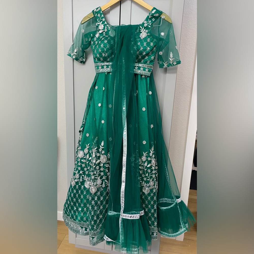 Green lehenga choli